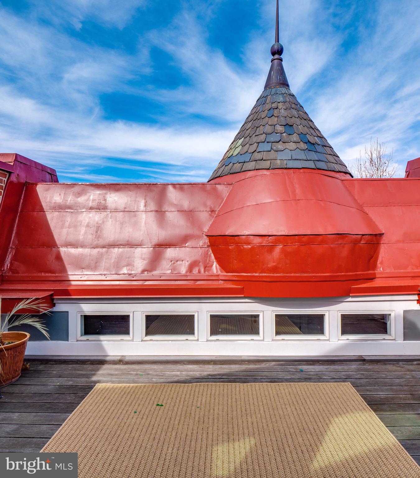 633 A Street Southeast Washington, DC 20003 - Photo 45 of 91 Private rooftop turret deck with eyelash windows