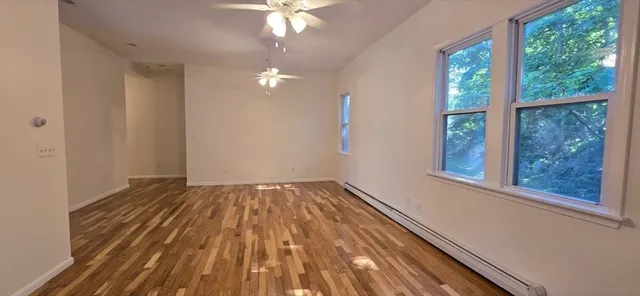 wooden floor in an empty room