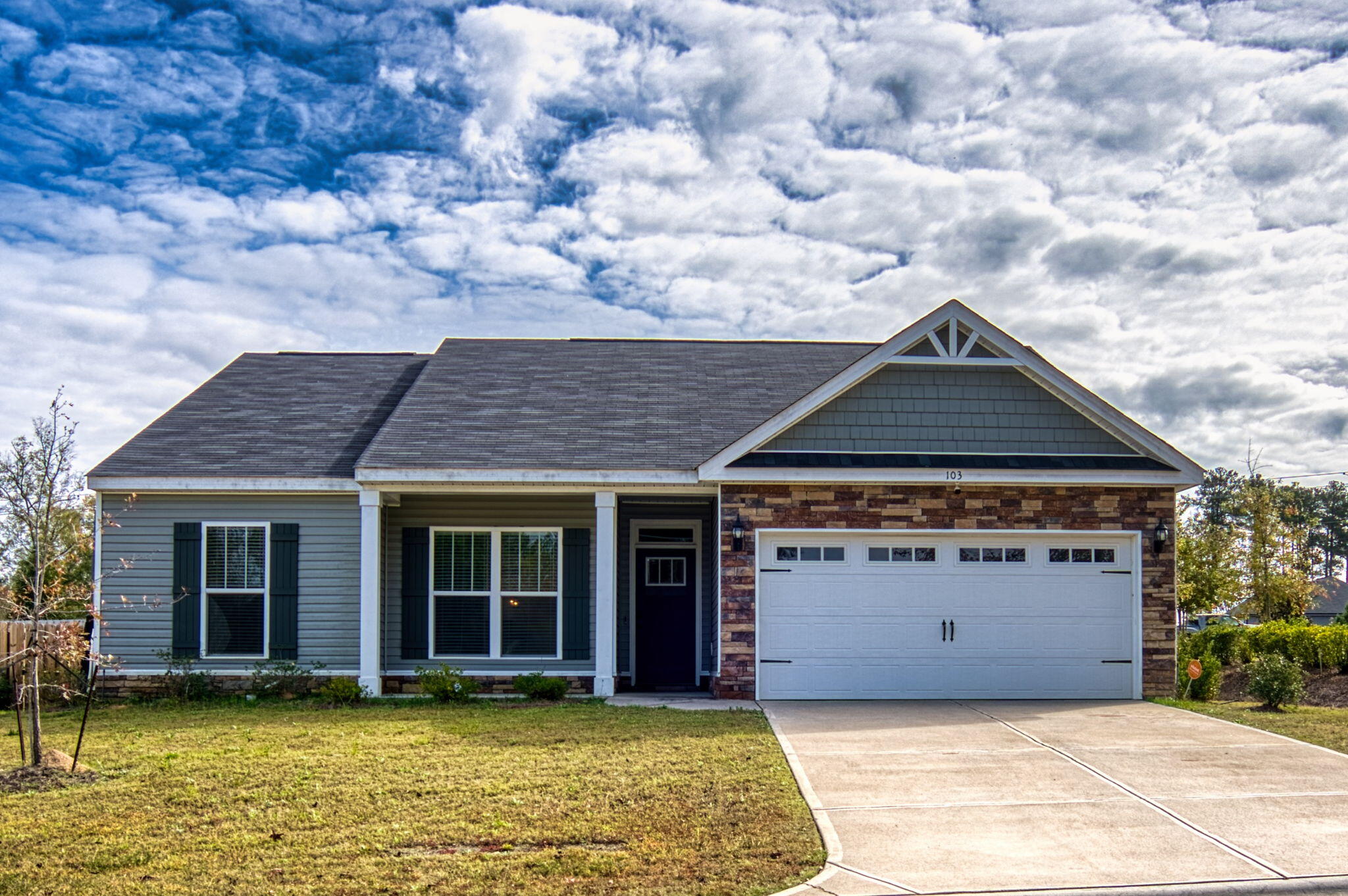 front of the home