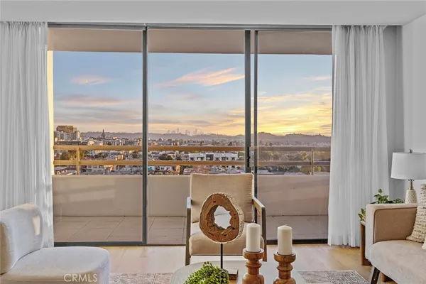 a view of a city with tall buildings