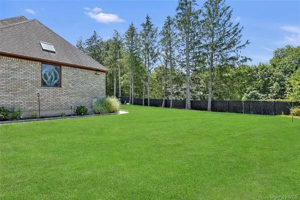 a view of a backyard with a garden
