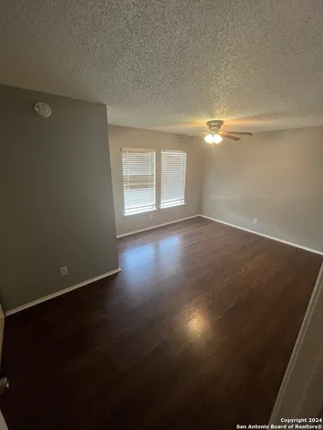 a view of a backyard with a garden