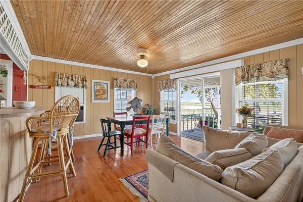 a outdoor space with furniture