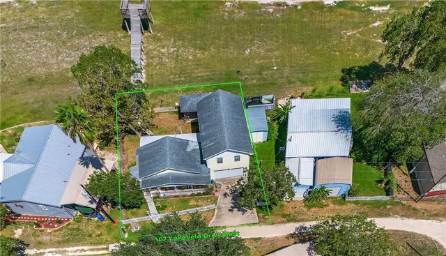 a front view of a house with swimming pool