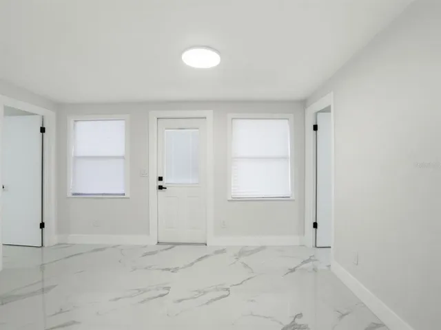 a backyard of a house