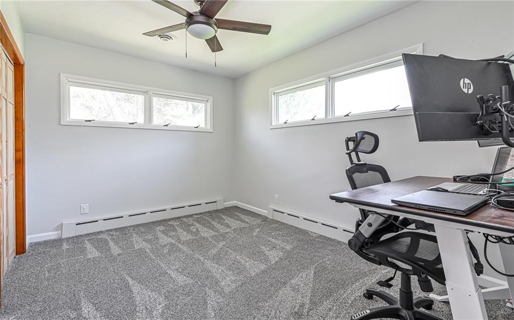 2559 Nicholson Road Sewickley, PA 15143 - Photo 12 of 24 Both main level bedrooms have brand new carpeting with ceiling fans and overhead lighting.