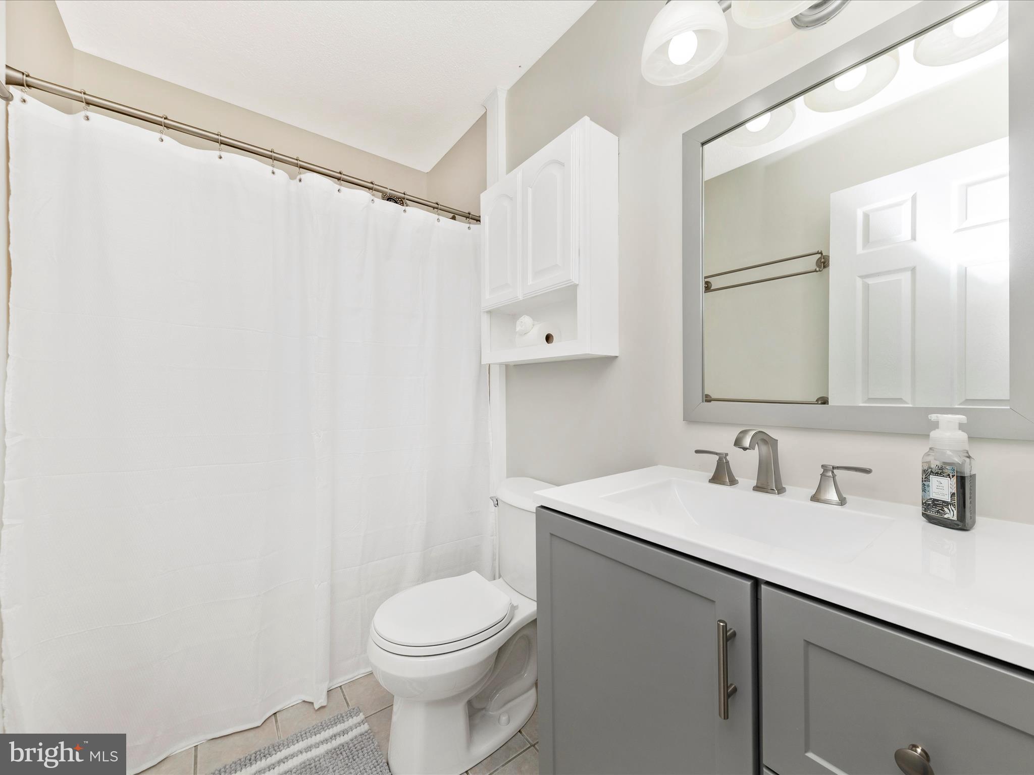 1116 Keswick Place Frederick, MD 21703 - Photo 5 of 53 a bathroom with a sink a toilet and a mirror