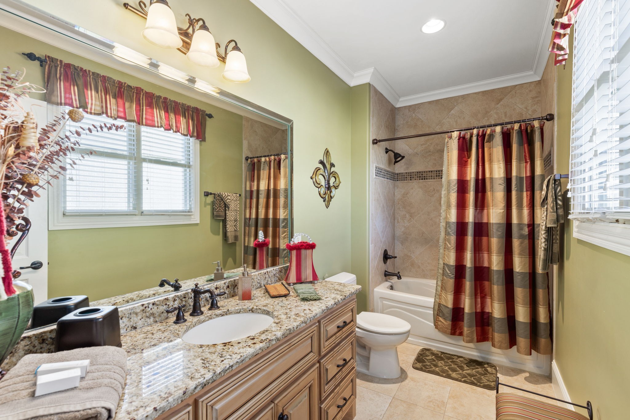 763 Plantation Way Gallatin, TN 37066 - Photo 34 of 65 a bathroom with a granite countertop sink mirror vanity and toilet