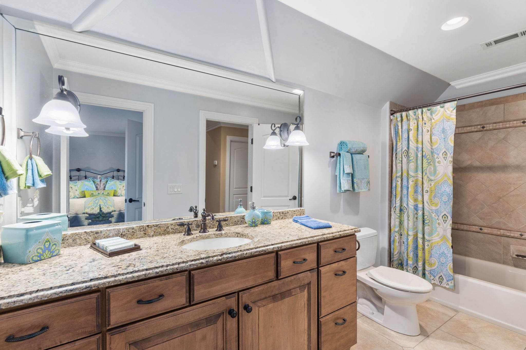 763 Plantation Way Gallatin, TN 37066 - Photo 44 of 65 a bathroom with a granite countertop sink toilet and shower