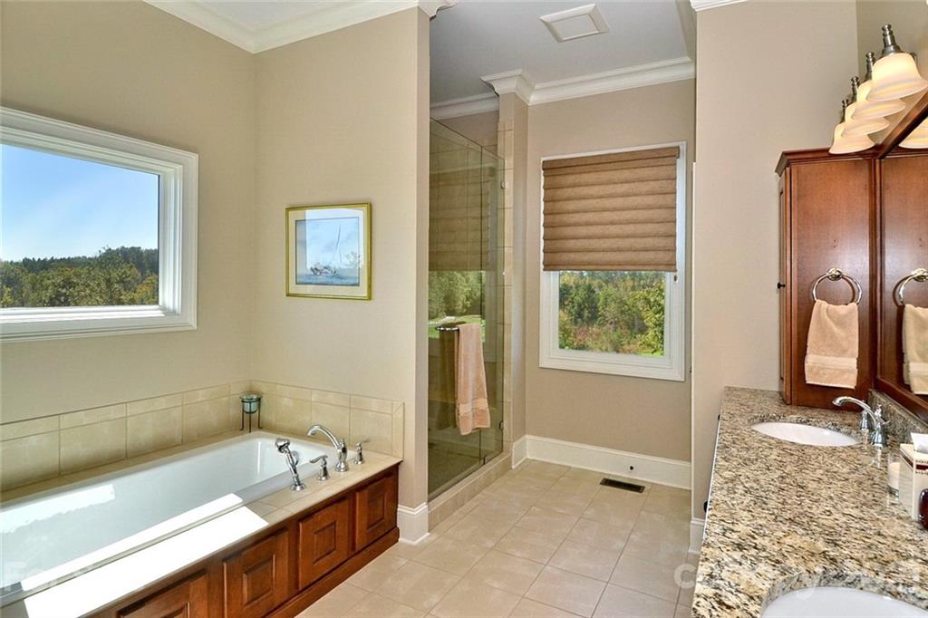 352 Windflower Ln Mill Spring Tryon, NC 28782 - Photo 9 of 43 a bathroom with a tub a sink and a window