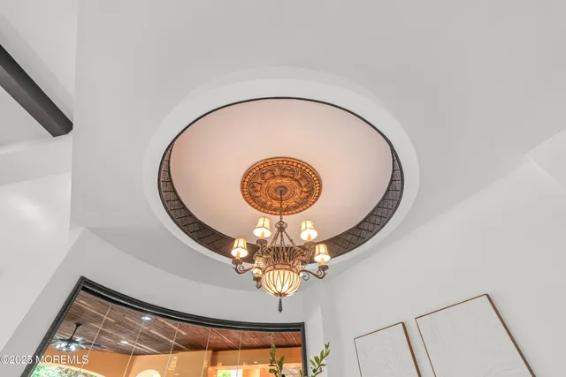 a view of swimming pool from a balcony