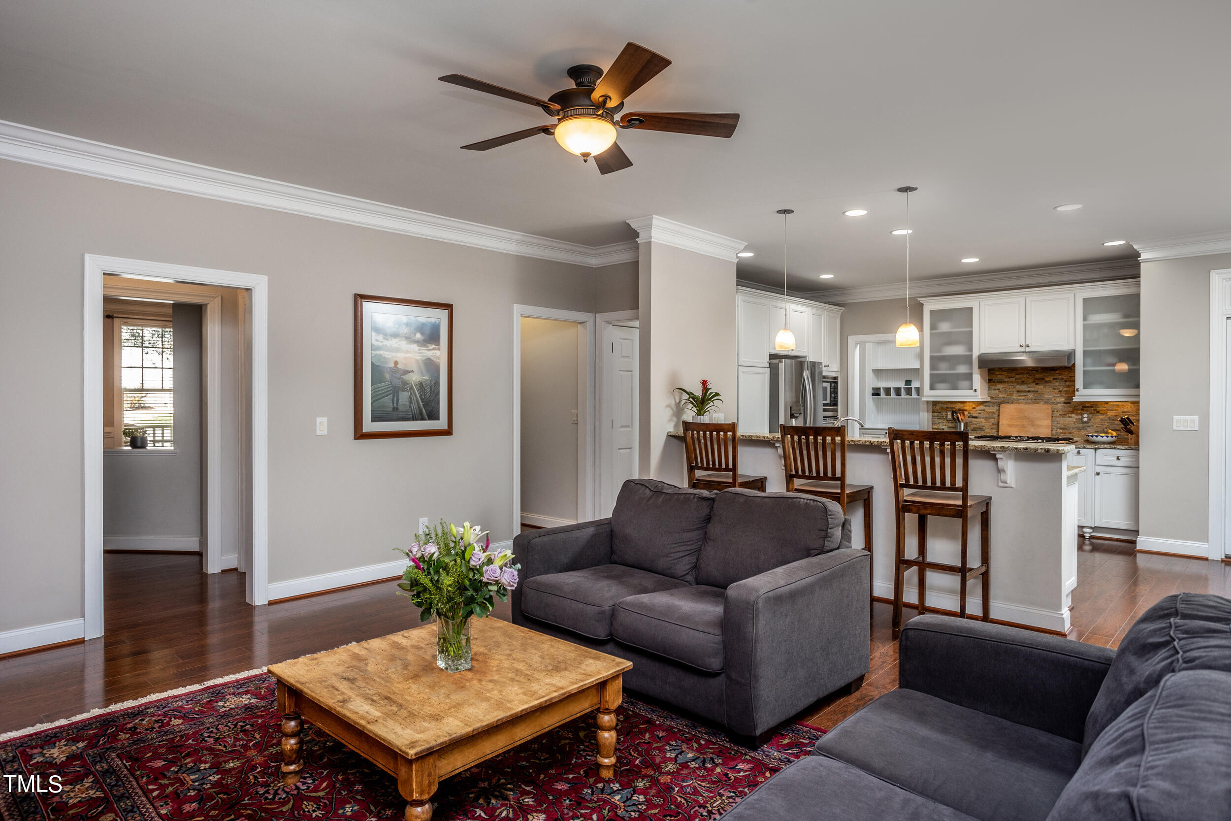 4709 All Points View Way Raleigh, NC 27614 - Photo 10 of 52 a living room with furniture kitchen view and a table