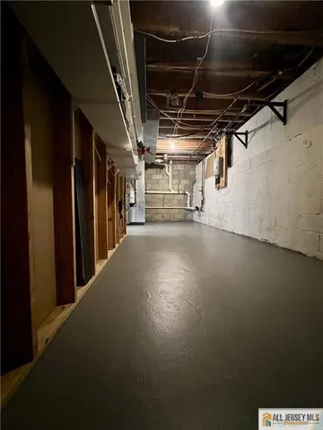 a view of hallway with stairs