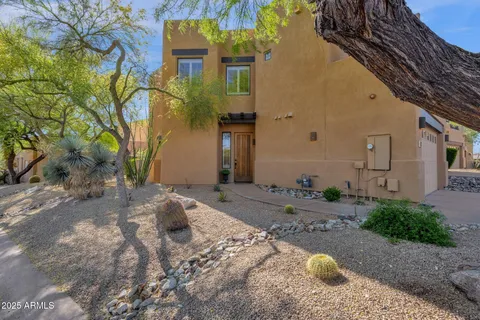 a backyard of a house