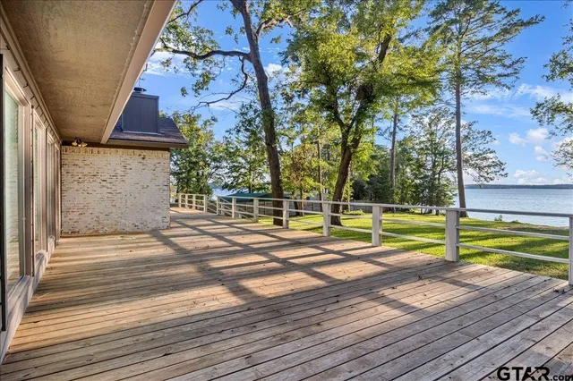 a view of a swimming pool with an outdoor space