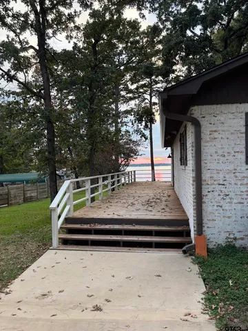 a view of outdoor space with garden