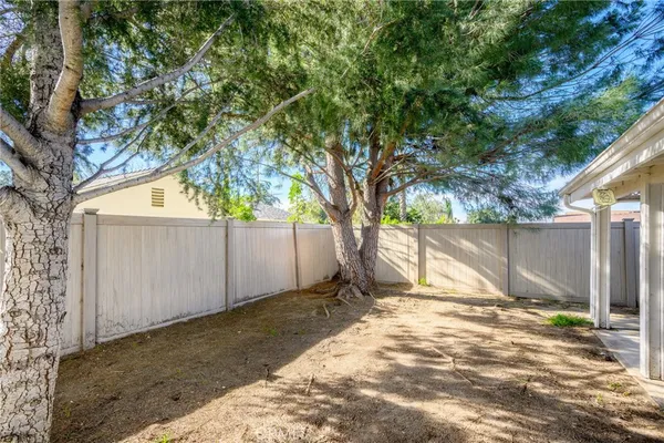a backyard of a house