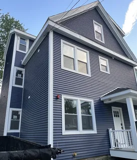 a front view of a house