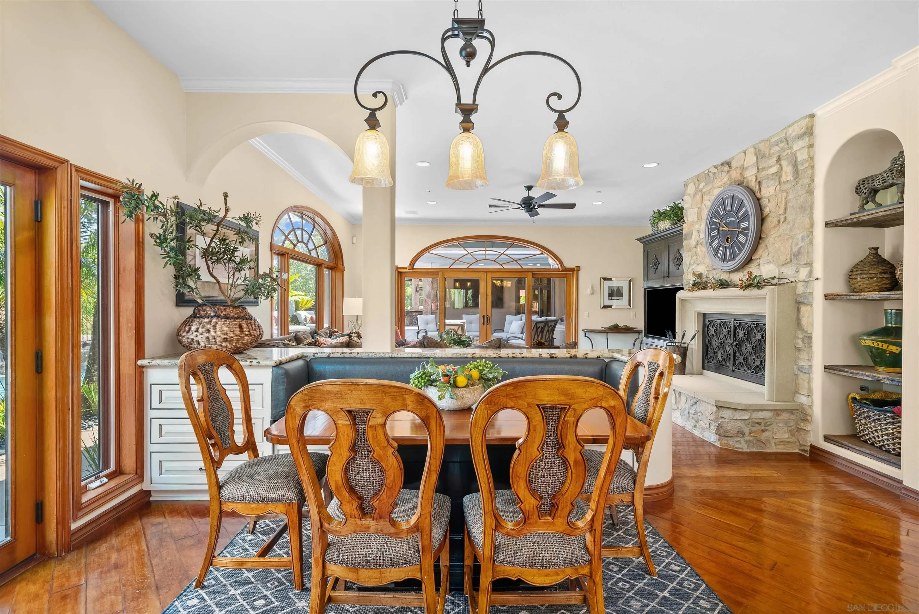 3307 Wentworth Drive Jamul, CA 91935 - Photo 16 of 75 a view of a dining room with furniture window and wooden floor