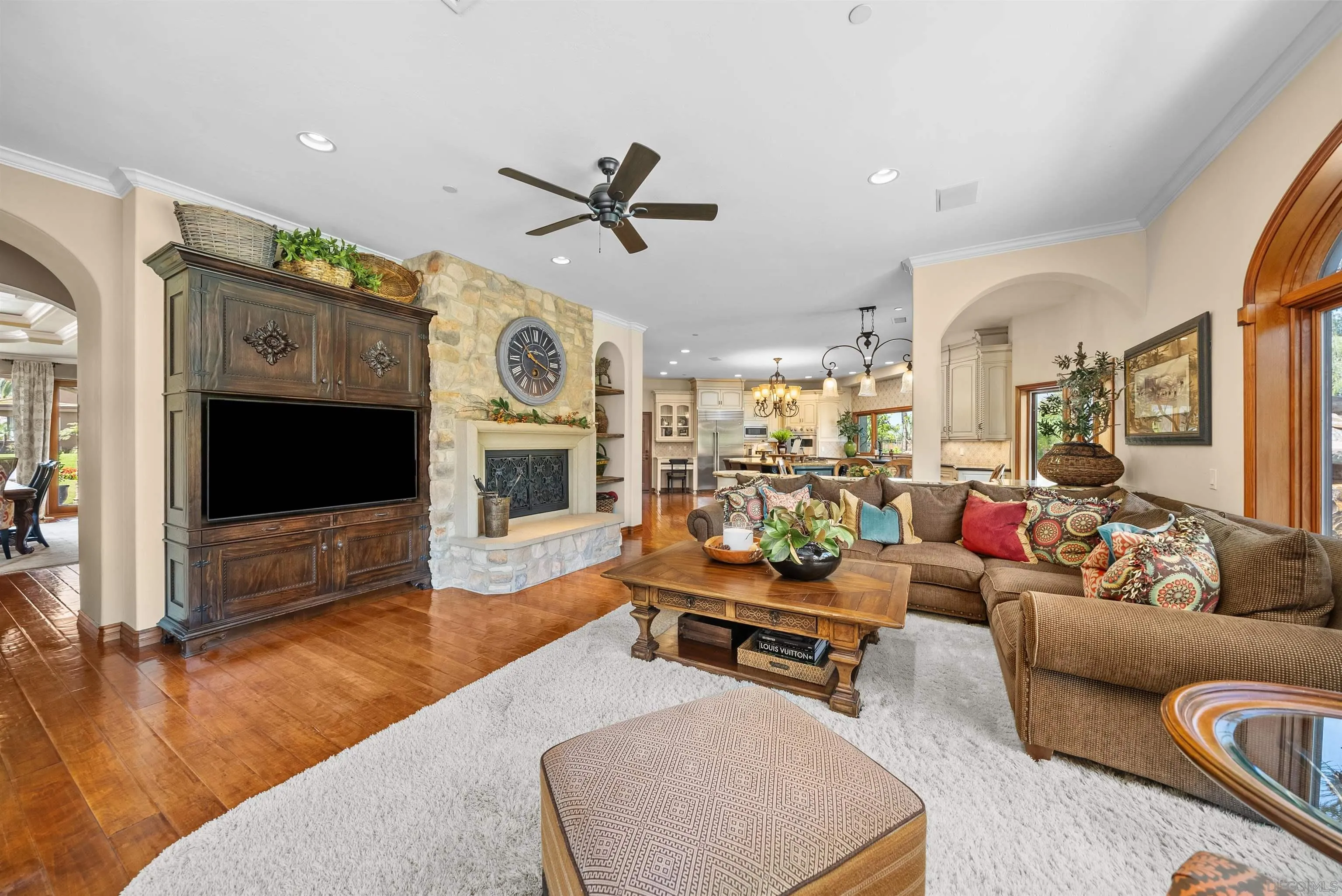 3307 Wentworth Drive Jamul, CA 91935 - Photo 18 of 75 a living room with furniture wooden floor and a flat screen tv