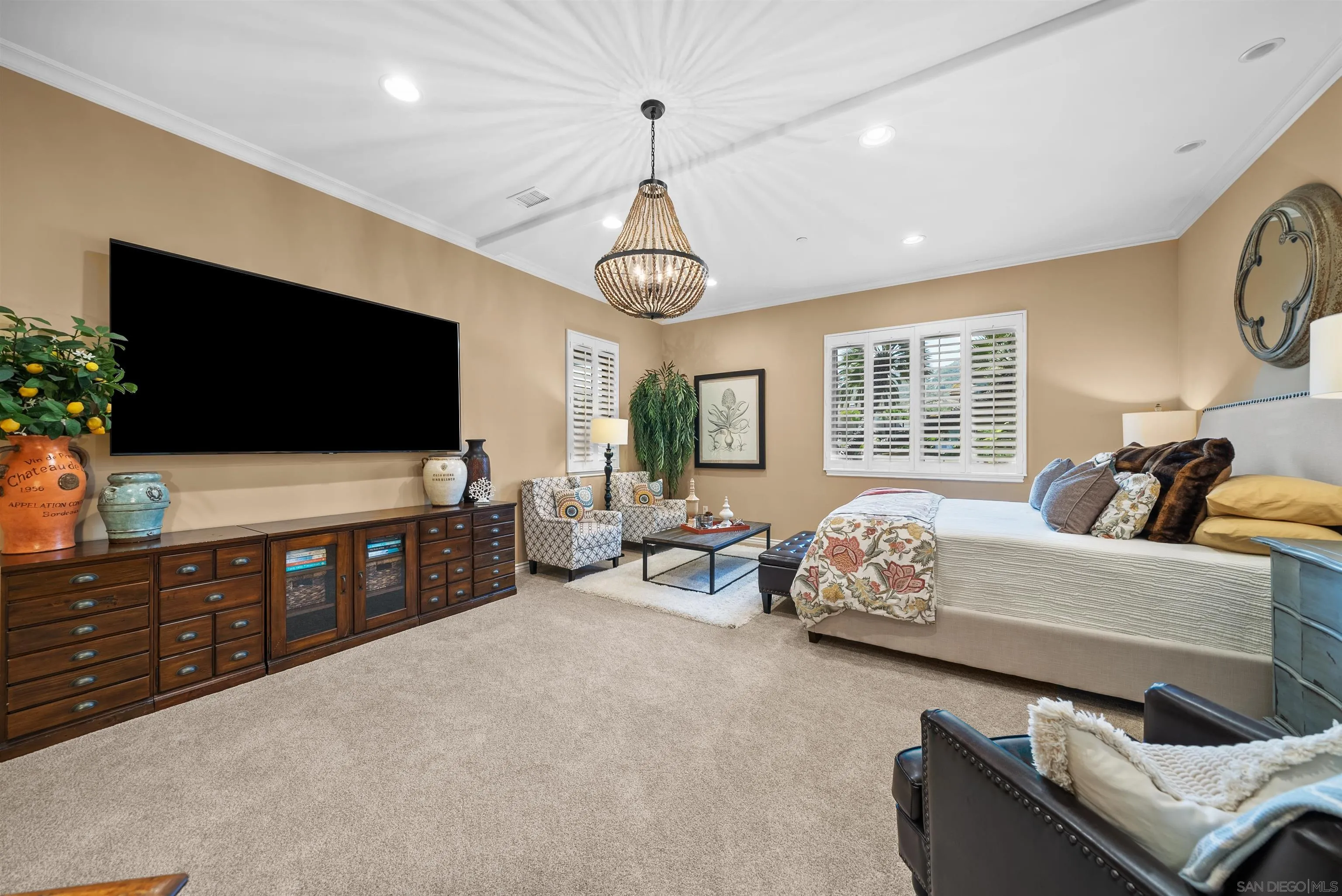 3307 Wentworth Drive Jamul, CA 91935 - Photo 21 of 75 a living room with furniture and a flat screen tv