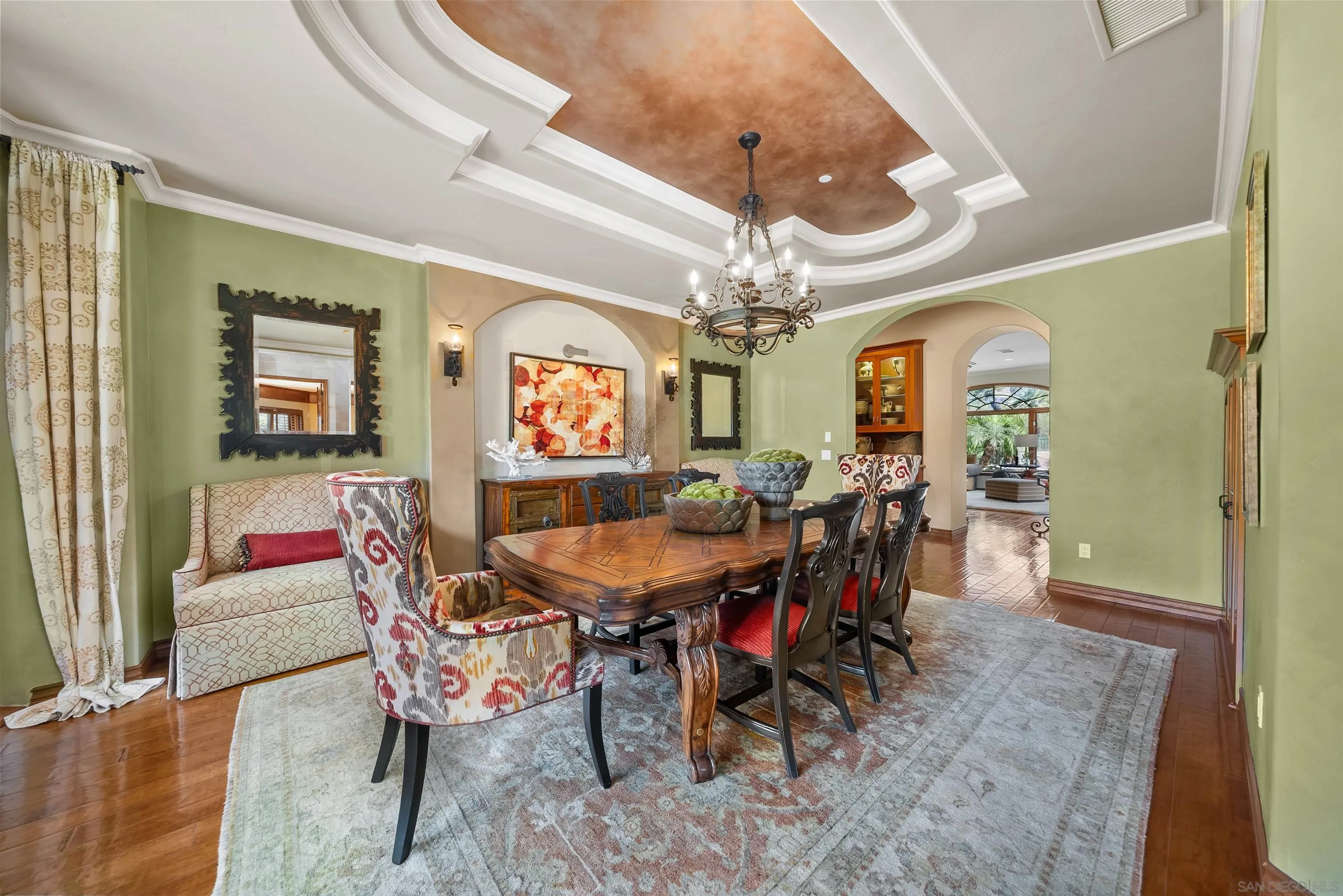 3307 Wentworth Drive Jamul, CA 91935 - Photo 9 of 75 a view of a dining room with furniture and chandelier