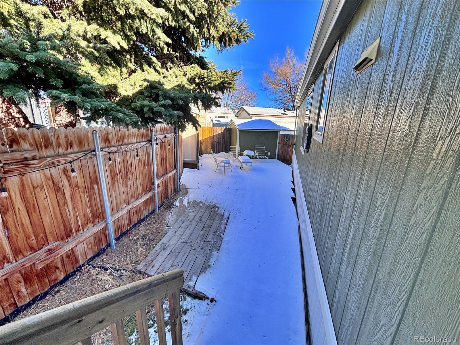 155 A Street Golden, CO 80401 - Photo 48 of 49 a view of a backyard with wooden fence