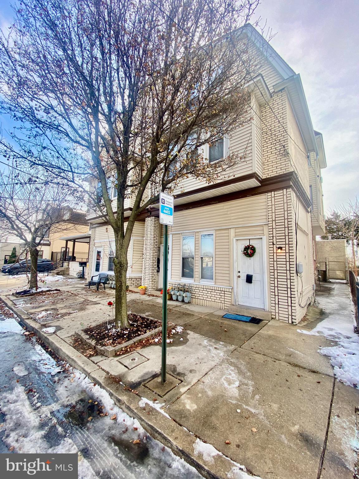 a front view of a house