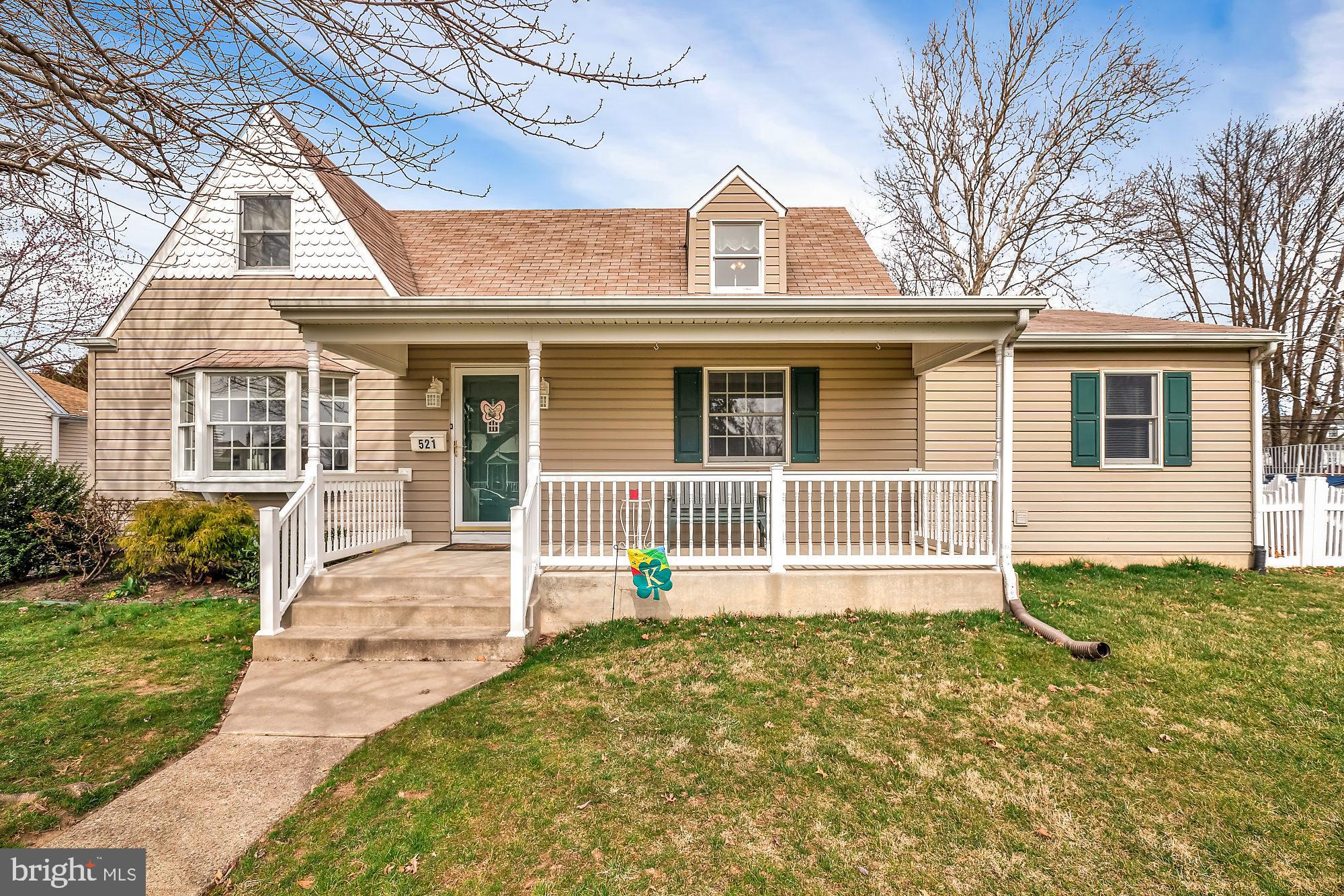 521 Stewart Road Hatboro, PA 19040 - Photo 2 of 32 Charming Cape and "rocking chair" front porch