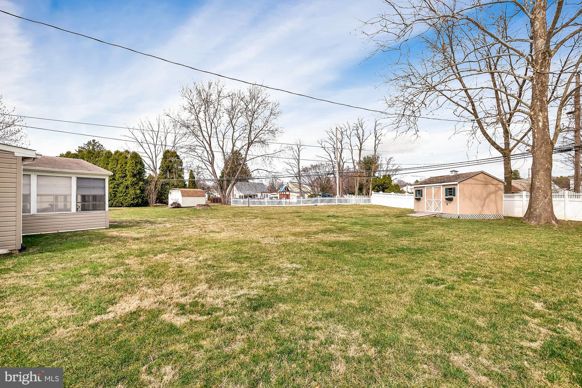 521 Stewart Road Hatboro, PA 19040 - Photo 32 of 32 Fenced backyard and shed
