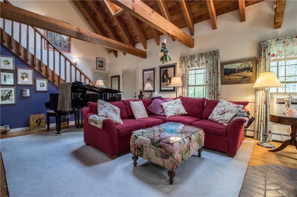 156 Indian Road Wiscasset, ME 04578 - Photo 6 of 31 Soaring ceilings open the living...