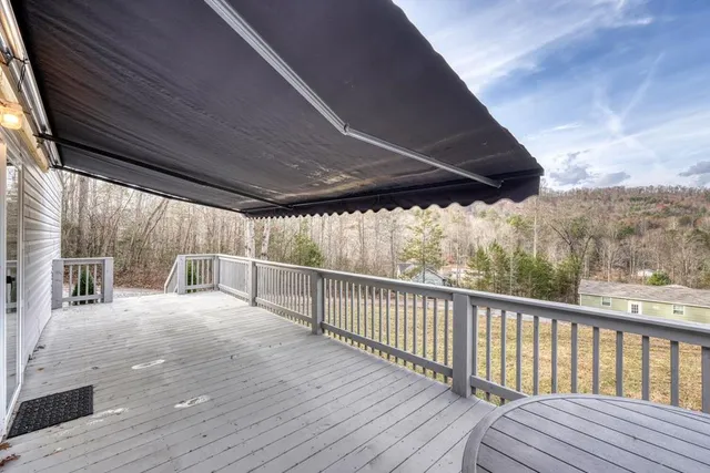 a view of a roof deck