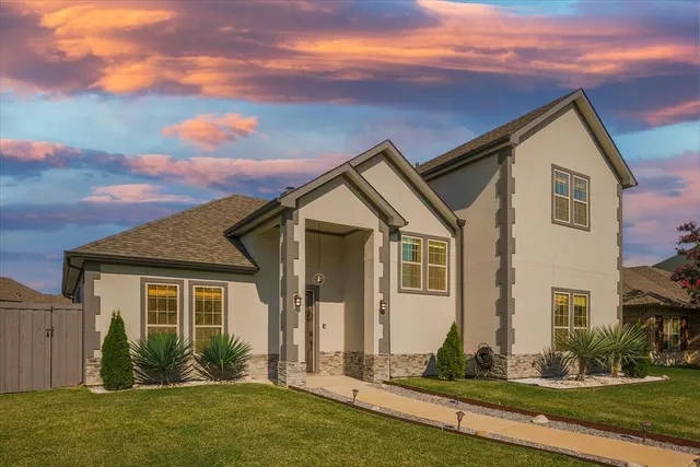 front view of house with a yard