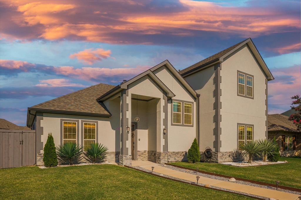 front view of house with a yard