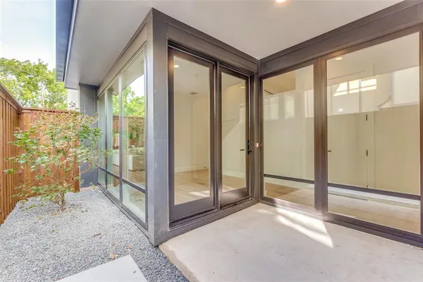 a view of front door