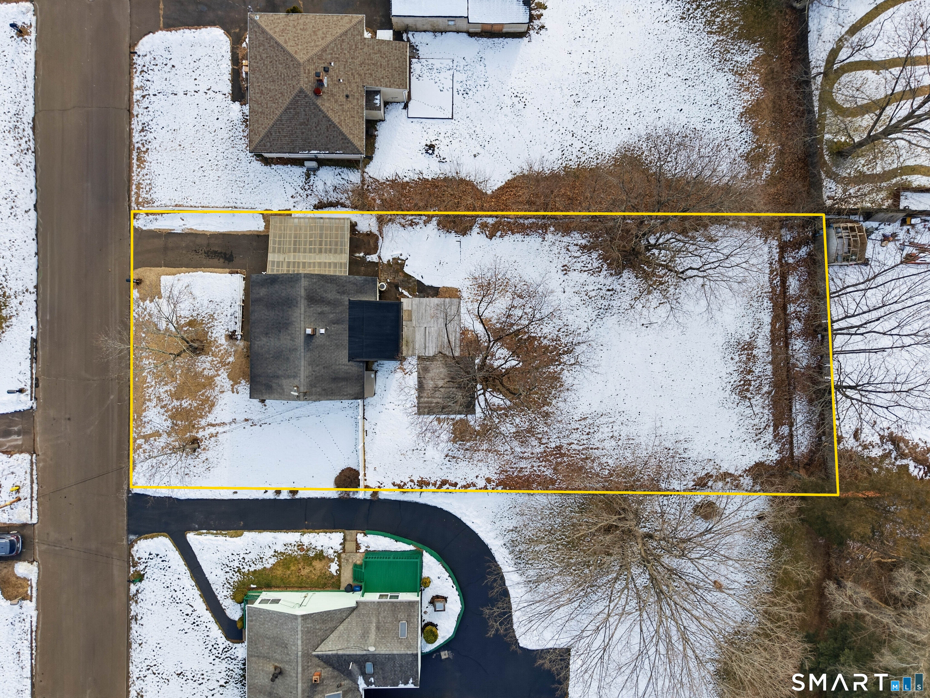 57 Hellstrom Road East Haven, CT 06512 - Photo 26 of 36 an aerial view of residential houses with outdoor space
