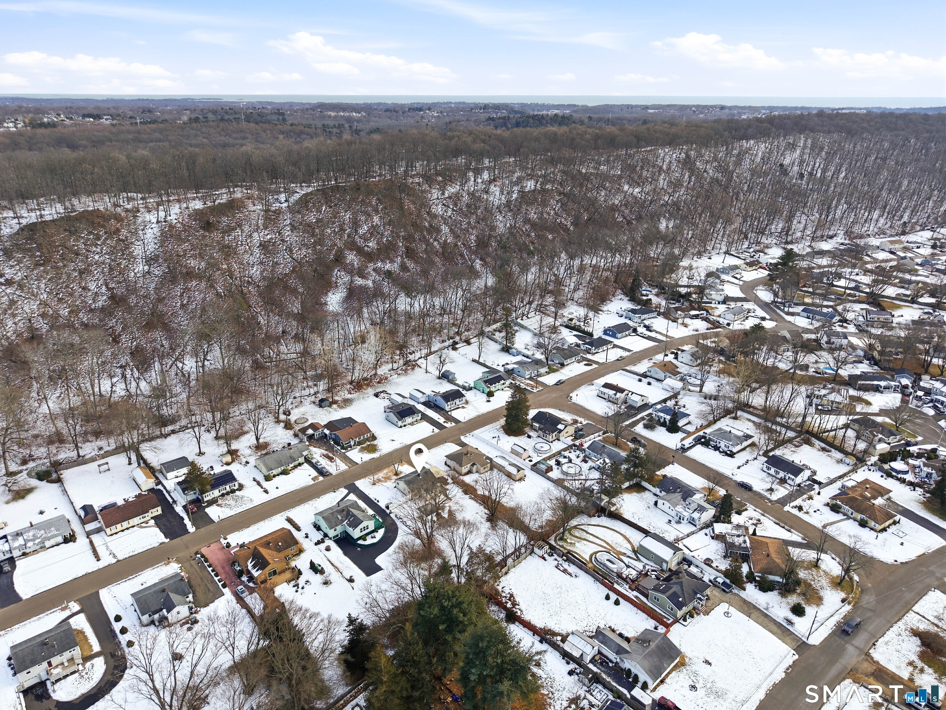 57 Hellstrom Road East Haven, CT 06512 - Photo 28 of 36 an aerial view of residential building with parking space