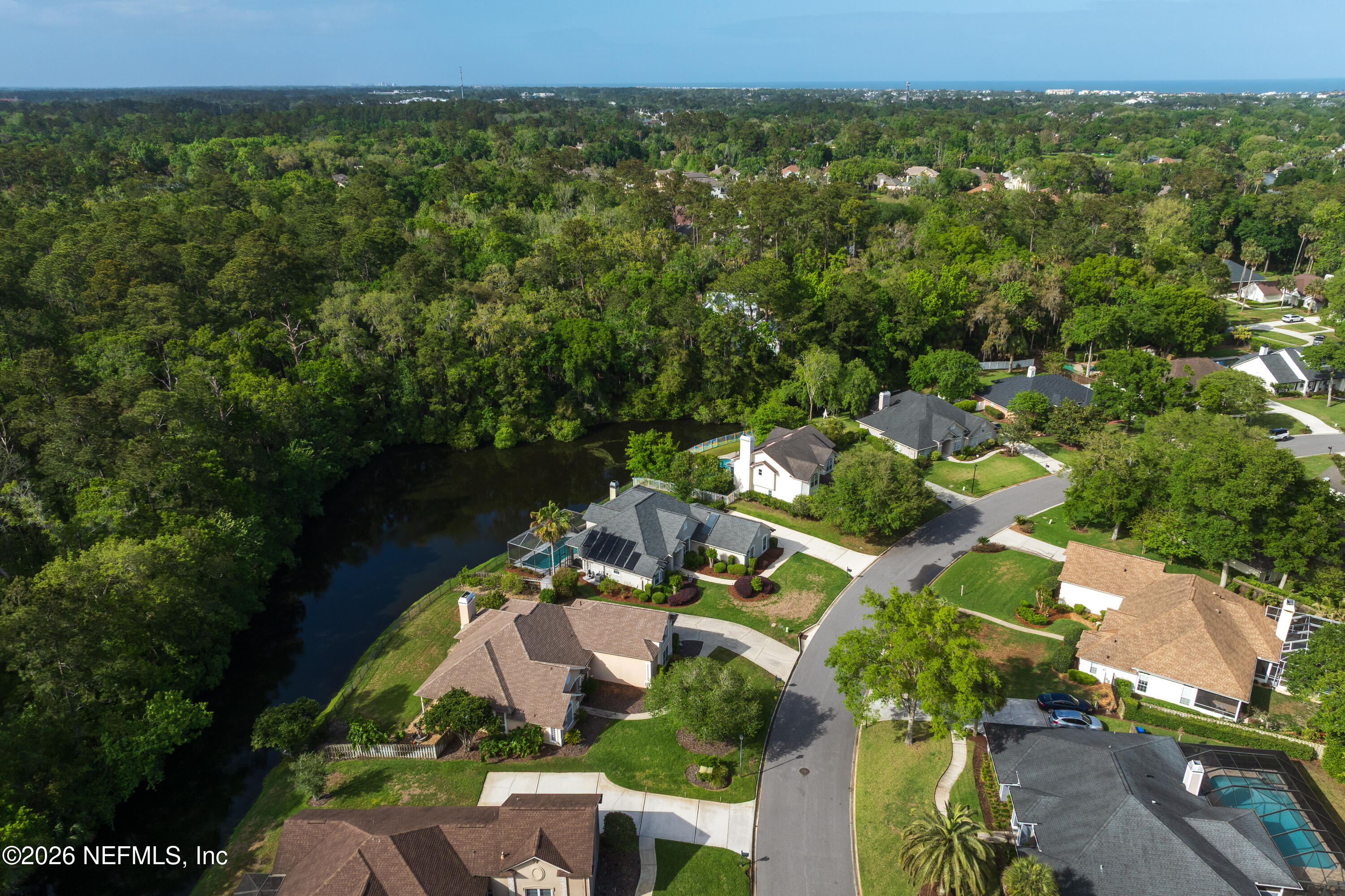 240 Shell Bluff Court Ponte Vedra Beach, FL 32082 - Photo 53 of 53 an aerial view of residential houses with outdoor space and trees