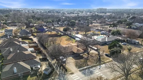 an aerial view of multiple house