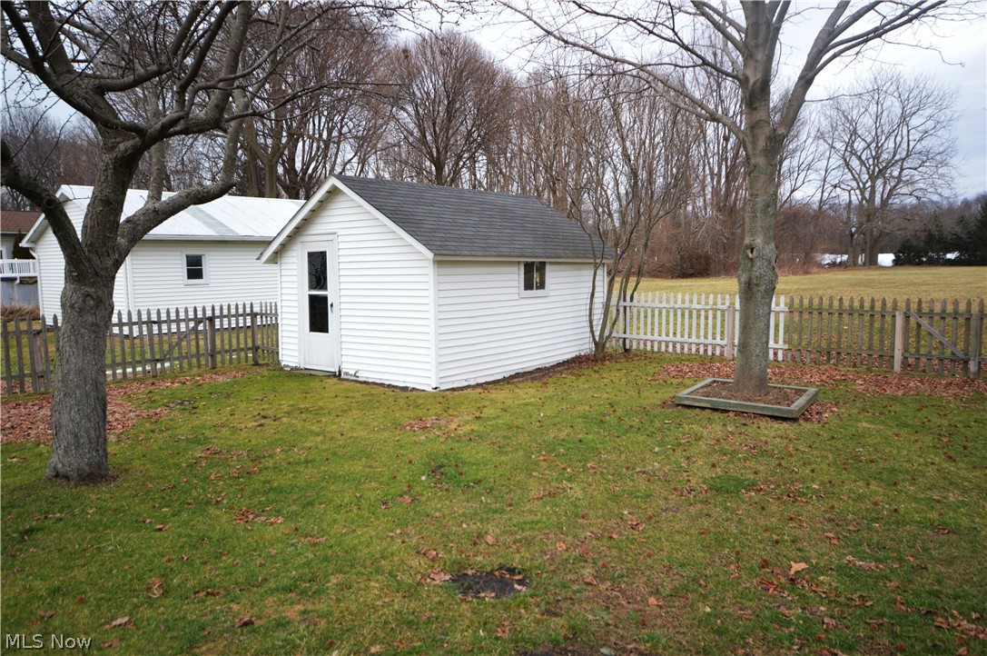 800 Park Road Painesville, OH 44077 - Photo 26 of 28 Smallest of the Outbuildings. Larger outbuilding is outside the fenced area.