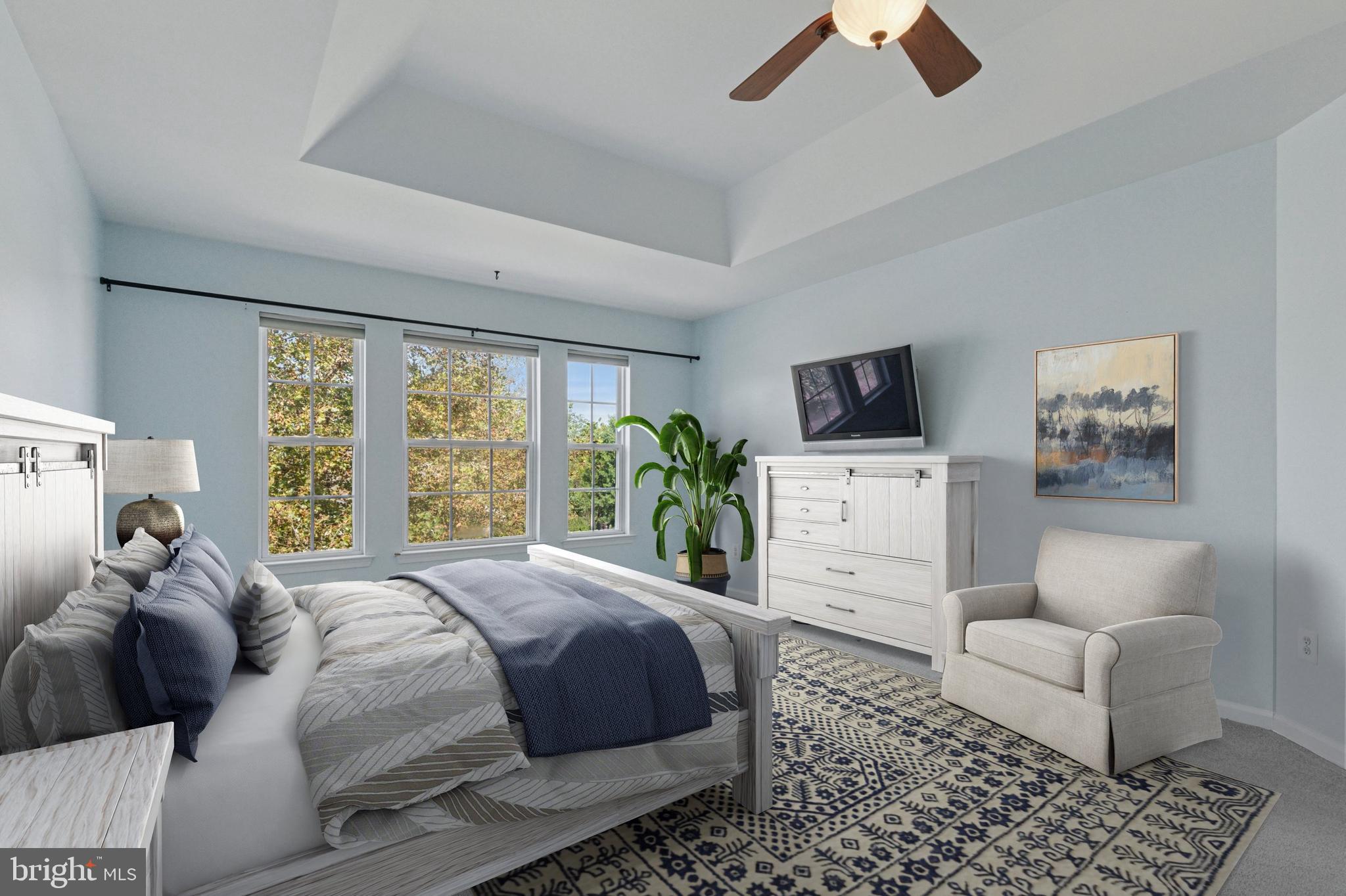 456 Windy Hill Road Gilbertsville, PA 19525 - Photo 6 of 46 a bed room with a bed and a couch