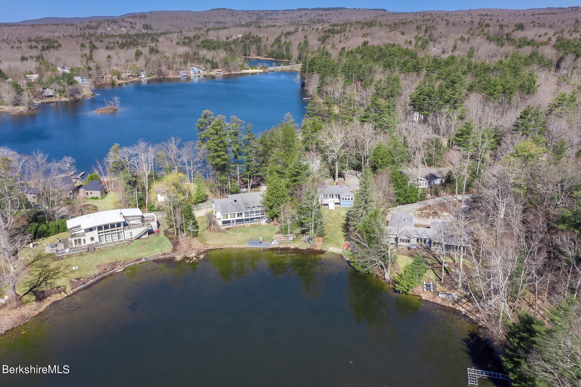 7 Point Road Monterey, MA 01245 - Photo 34 of 41 an aerial view of residential house with outdoor space