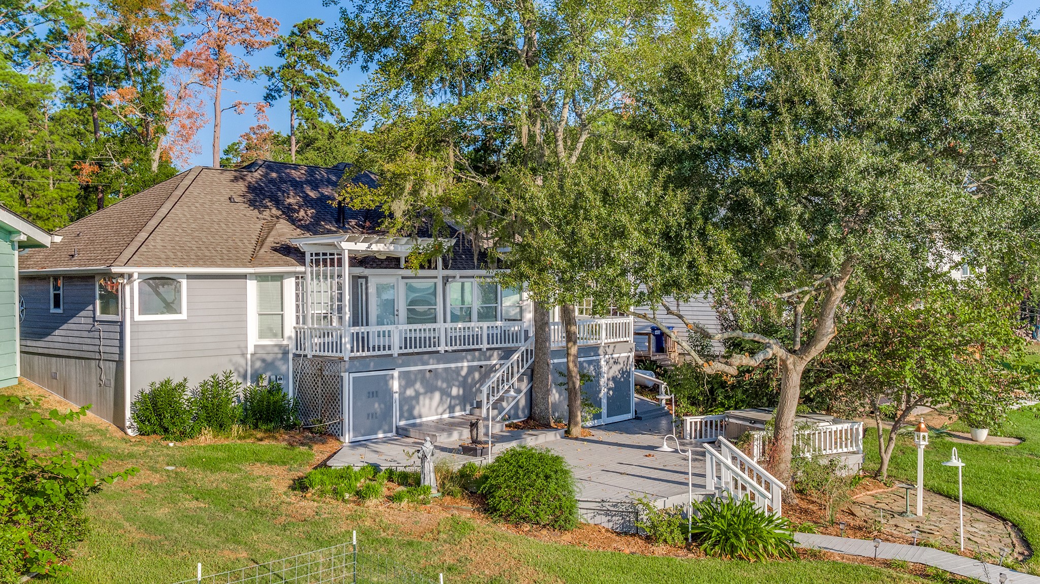 341 Sam Houston Loop Point Blank, TX 77364 - Photo 29 of 36 a house view with a outdoor space