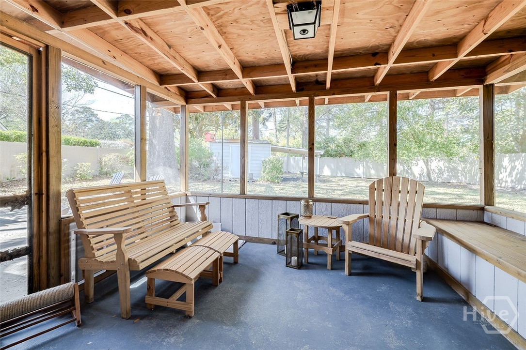 12606 Sunnybrook Road Savannah, GA 31419 - Photo 28 of 39 Wonderful screened porch just off family room
