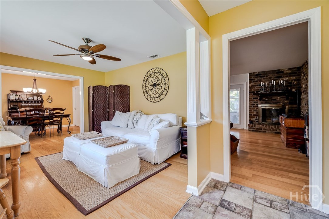 12606 Sunnybrook Road Savannah, GA 31419 - Photo 7 of 39 Your view as you walk in this lovely home showing off the hardwood floors