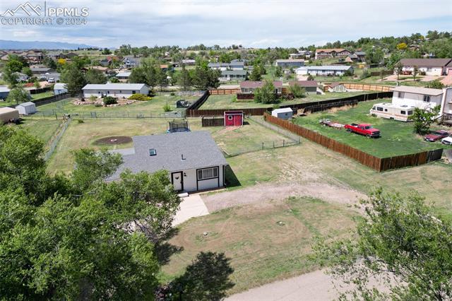 10840 Falling Star Road Fountain, CO 80817 - Photo 4 of 12 This is a nice aerial of the home and .49 acre parcel.