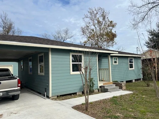 a front view of a house
