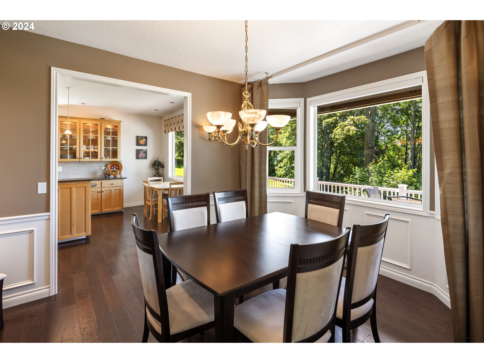 19100 Southwest Finnigan Hill Road Newberg, OR 97132 - Photo 10 of 48 a dining room with furniture window wooden floor