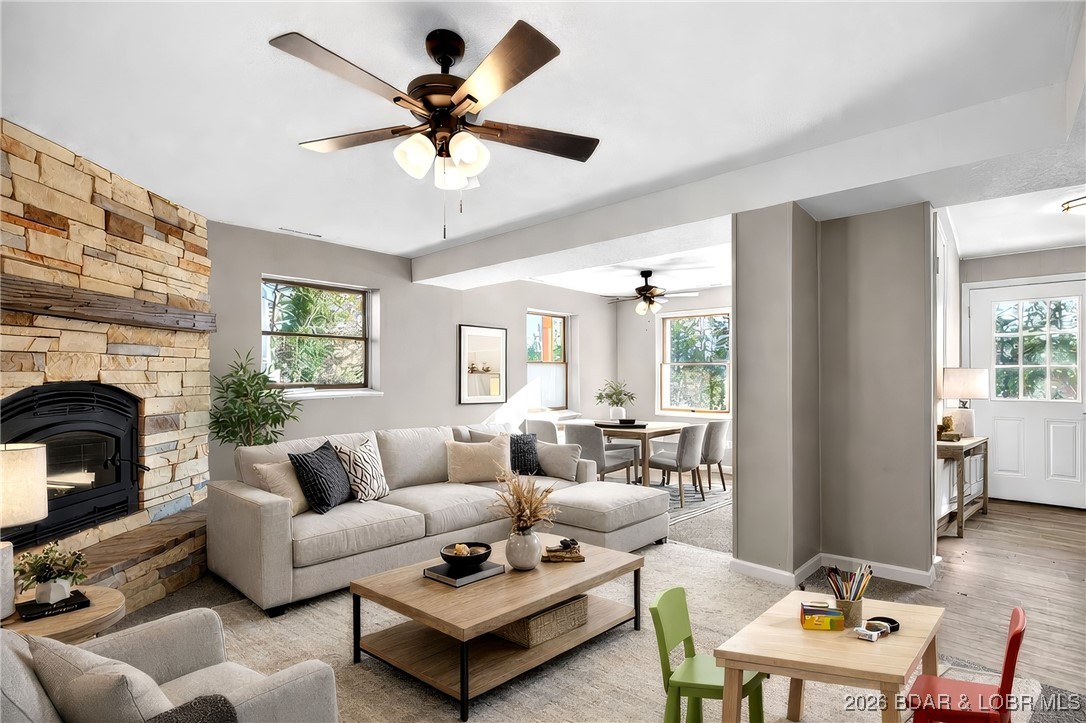 43 Good Neighbors Loop Camdenton, MO 65020 - Photo 39 of 68 Lower Level Family Room - Digitally Staged