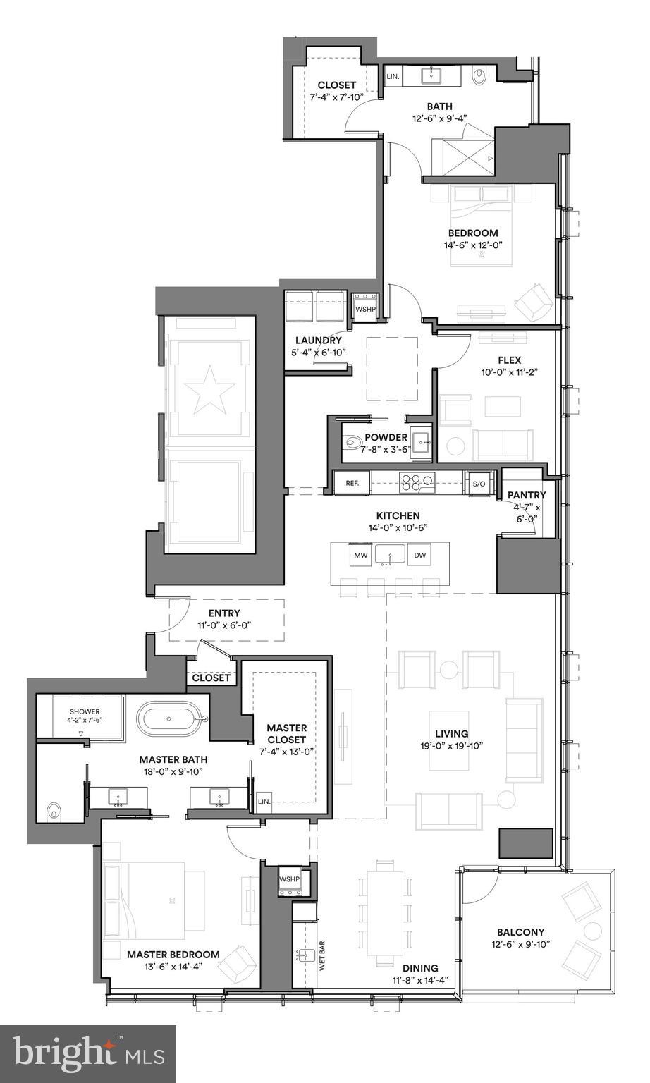 1911 Walnut Street, Unit 2701 Philadelphia, PA 19103 - Photo 3 of 20